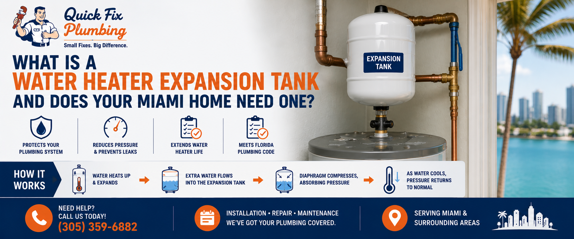 What Is a Water Heater Expansion Tank and Does Your Miami Home Need One?