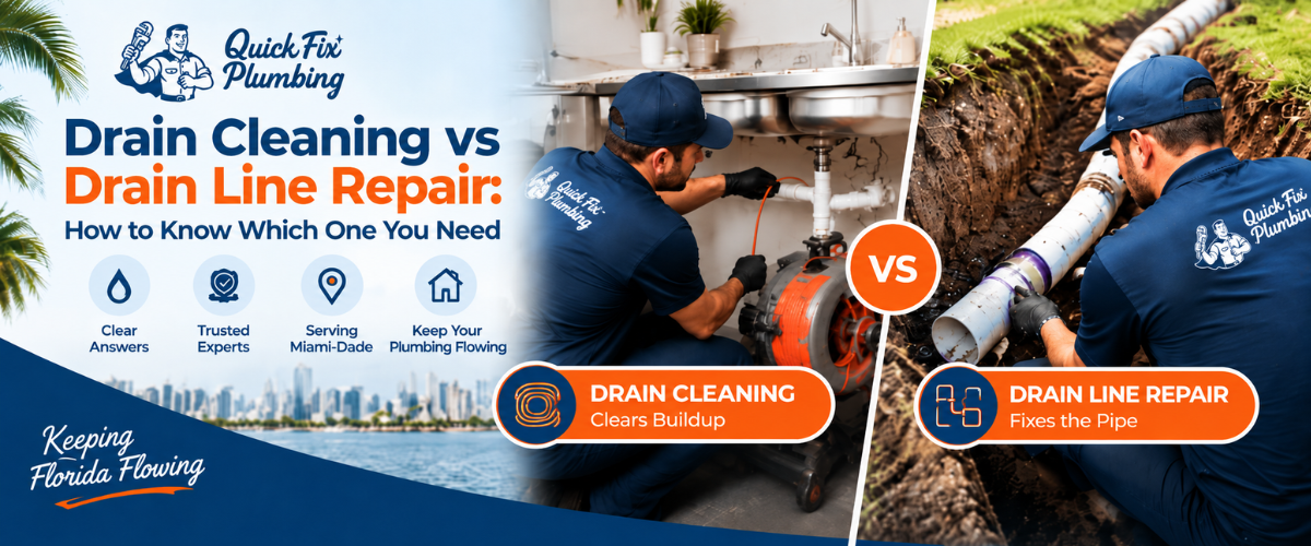 Drain Cleaning vs Drain Line Repair How to Know Which One You Need