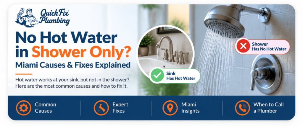 Why Does My Shower Have No Hot Water But the Sink Does Miami Causes Explained