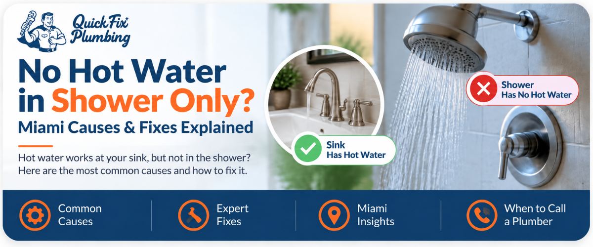 Why Does My Shower Have No Hot Water But the Sink Does Miami Causes Explained