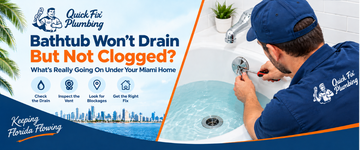 Bathtub Won’t Drain But Not Clogged What’s Really Going On Under Your Miami Home